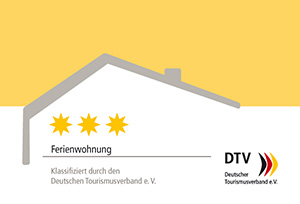 DTV-Logo zur Klassifizierung mit 3 Sternen